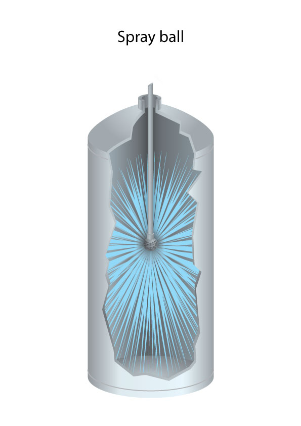 Static Spray Ball - Industrial precision nozzle for tank cleaning nozzles applications